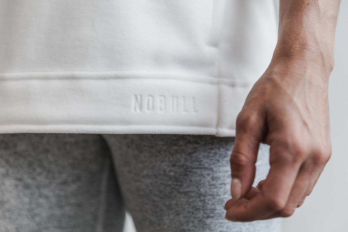 Nobull Arctic Sleeveless Cowl Women's Sweatshirts White | Australia (WA1798)